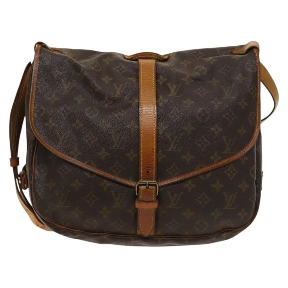 Authentic LOUIS VUITTON Monogram Saumur 35 Shoulder Bag M42254 LV - Picture 5 of 16